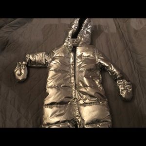 Gymboree silver snow suit